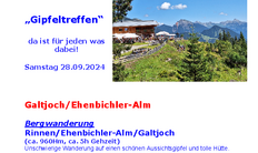 Bergsporttag 2024  Galtjoch/ Ehenbichler-Alm ABGESAGT evtl nächste Woche