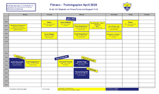 Trainingszeiten Abteilung Bergsport