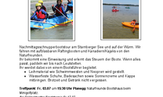 Bootstour auf der Würm Bootstour auf der Würm