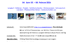 Wintersporttage Anfang Februar im Tannheimer Tal