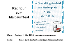 Radltour zum Maibaumfest Oberalting