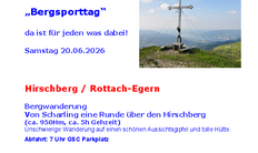 Bergsporttag: MTB/Wandern.  Auf und um den Hirschberg, Von Kreut um den Schinder